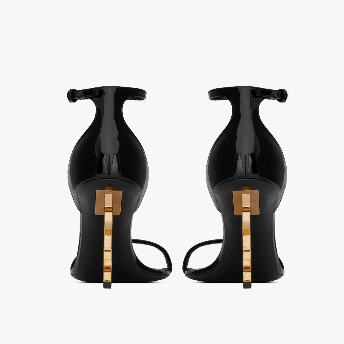 YSL OPYUM Sandals in patent leather