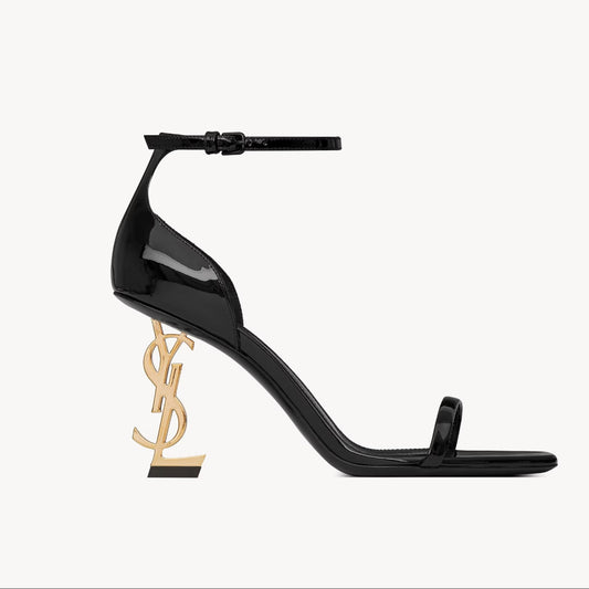 YSL OPYUM Sandals in patent leather