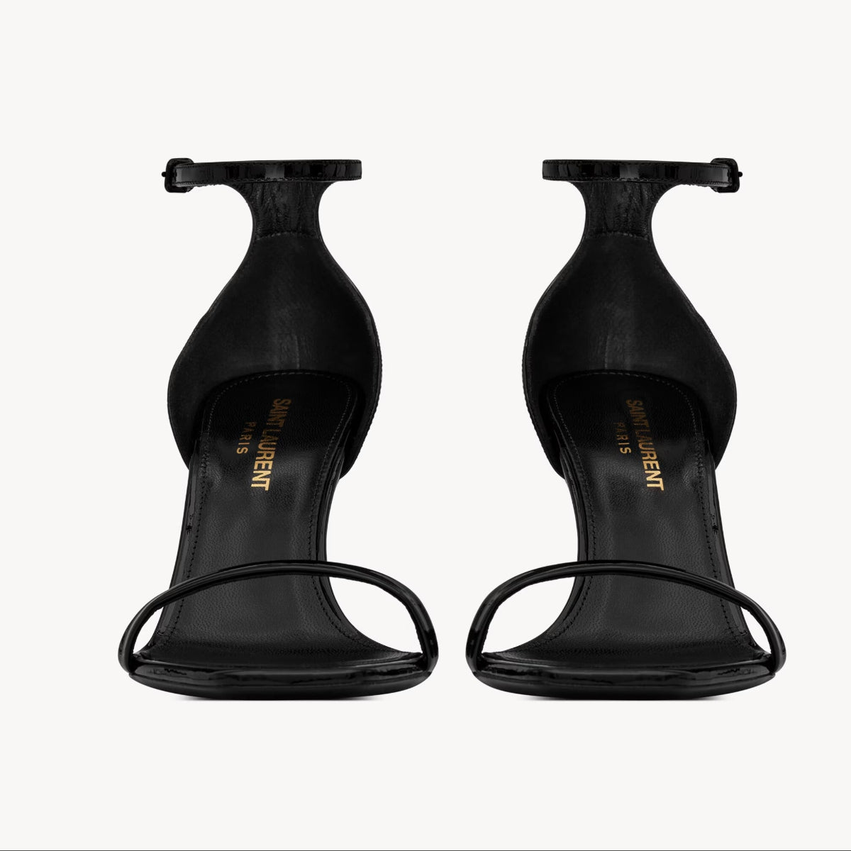 YSL OPYUM Sandals in patent leather