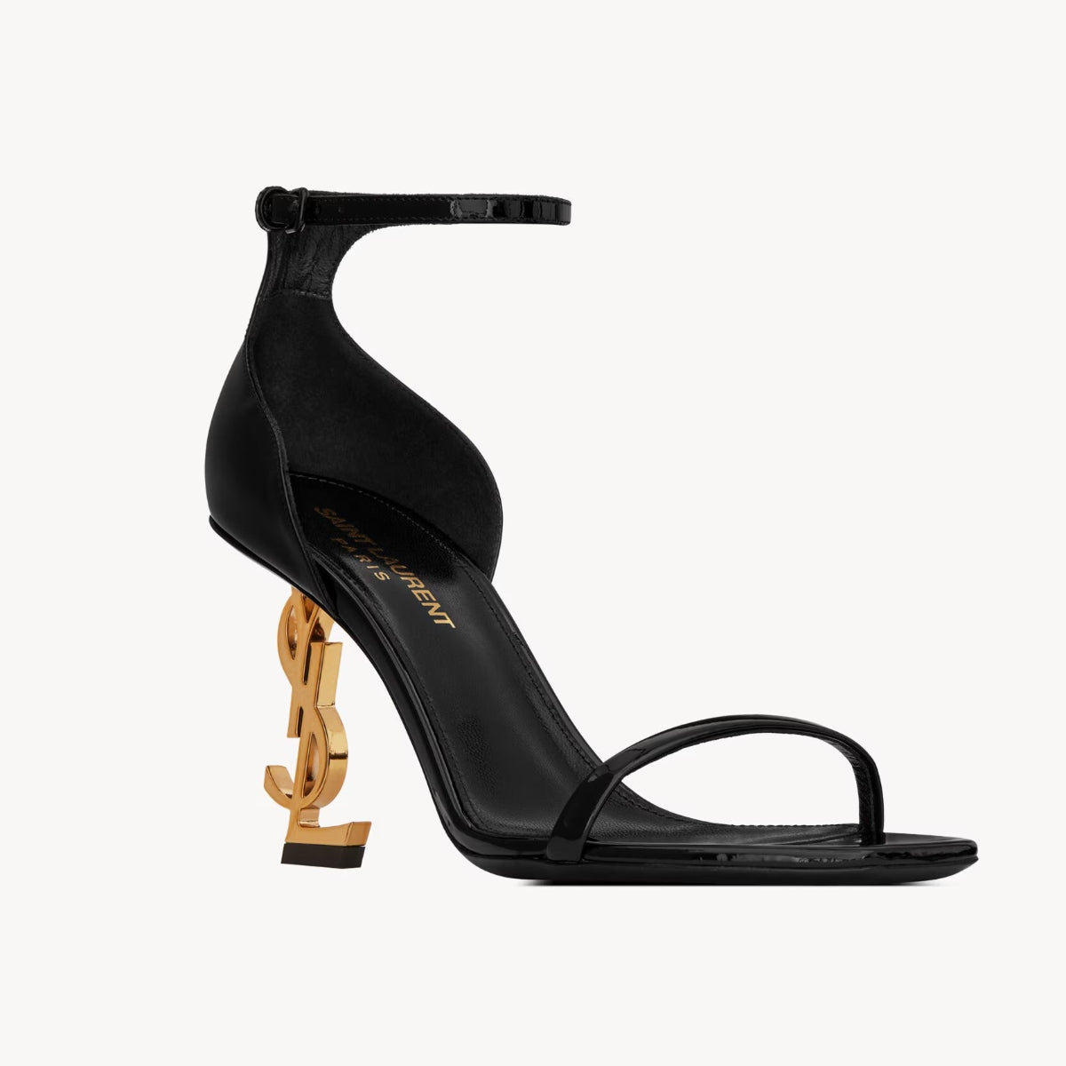 YSL OPYUM Sandals in patent leather